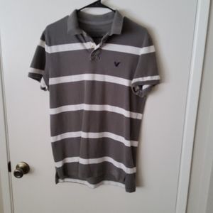 Gray polo shirt